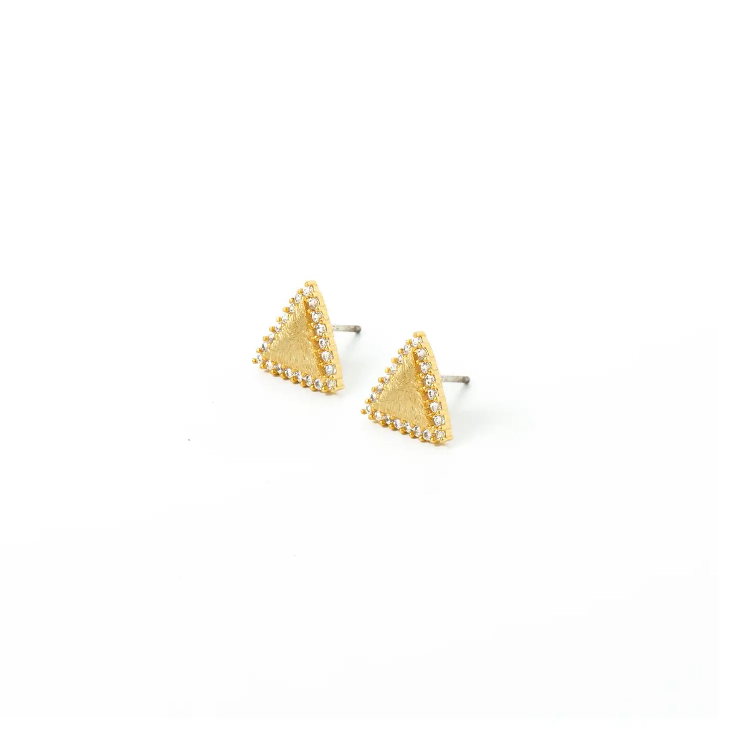 Gold Triangle Studs