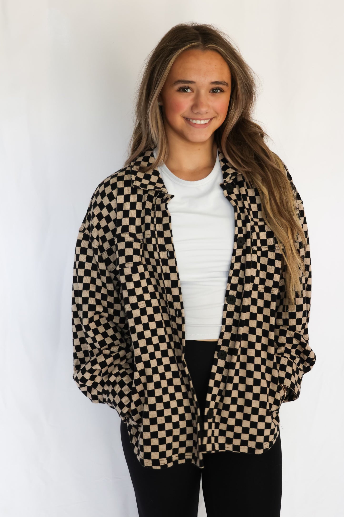 Checked Shacket