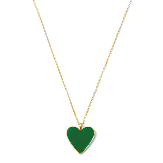 Green Heart Necklace