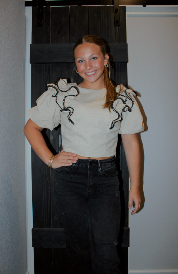 Timeless Ruffle Linen Top